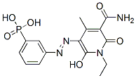 CAS 登录号：61470-70-0， [3-[[5-(氨基羰基)-1-乙基-1,6-二氢-2-羟基-4-甲基-6-氧代吡啶-3-基]偶氮]苯基]膦酸