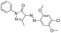 CAS 登录号：61550-76-3， 4-[(4-氯-2,5-二甲氧基苯基)偶氮]-2,4-二氢-5-甲基-2-苯基-3H-吡唑-3-酮