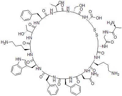 CAS 登录号：61557-10-6， 13-丝氨酸-生长抑素