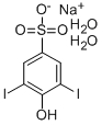 CAS 登录号：6160-10-7， 4-羟基-3,5-二碘苯磺酸钠盐二水合物