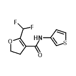CAS 登录号：616204-54-7， 2-(二氟甲基)-N-(3-噻吩基)-4,5-二氢-3-呋喃甲酰胺