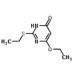 CAS 登录号：61636-11-1， 6-乙氧基-2-(乙硫基)-4(1H)-嘧啶酮