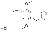 CAS 登录号：61638-07-1， 1-(2,5-二甲氧基-4-甲硫基苯基)-2-氨基丙烷盐酸盐