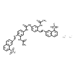 CAS 登录号：61725-04-0， 二钠7,7'-{羰基二[亚氨基(2-乙酰氨基-4,1-亚苯基)-2,1-二氮烯二基]}二(1-萘磺酸酯)