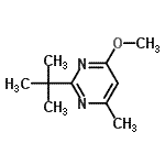 CAS#: 617708-41-5, 4-Methoxy-6-methyl-2-(2-methyl-2-propanyl)pyrimidine