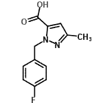 CAS 登录号：618070-43-2， 1-(4-氟苄基)-3-甲基-1H-吡唑-5-羧酸