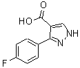 CAS 登录号：618383-44-1， 3-(4-氟苯基)-1H-吡唑-4-羧酸