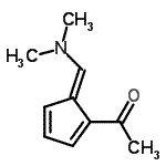 CAS 登录号：61857-23-6， 1-{(5E)-5-[(二甲基氨基)亚甲基]-1,3-环戊二烯-1-基}乙酮