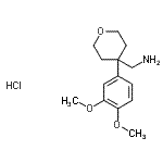 CAS#: 61861-92-5, 1-[4-(3,4-Dimethoxyphenyl)Tetrahydro-2H-Pyran-4-Yl]Methanamine Hydrochloride (1:1)