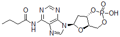 CAS 登录号：61866-09-9， N(6)-单丁酰基-2'-脱氧环腺苷单磷酸酯