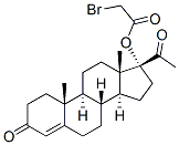 CAS 登录号：61886-11-1， 17-(溴乙酰氧基)黄体酮