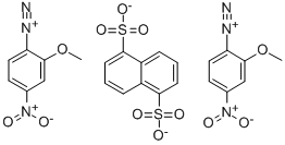 CAS 登录号：61925-55-1， 固红 B 1,5-萘二磺酸盐