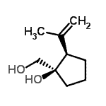 CAS 登录号：619297-12-0， (1R,2R)-1-(羟基甲基)-2-异丙烯基环戊烷醇