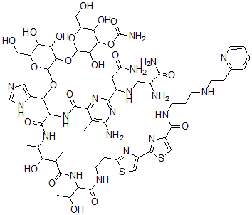 CAS#: 61949-96-0, N1-[3-[[2-(2-Pyridyl)Ethyl]Amino]Propyl]Bleomycinamide