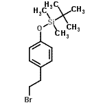CAS#: 620600-61-5, [4-(2-Bromoethyl)phenoxy](dimethyl)(2-methyl-2-propanyl)silane