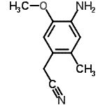 CAS#: 620604-73-1, 2-(4-amino-5-methoxy-2-methyl-phenyl)acetonitrile
