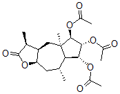 CAS#: 62121-29-3, (3S)-5beta,6alpha,7alpha-Triacetoxy-3aalpha,4,4a,5,6,7,7aalpha,8,9,9aalpha-Decahydro-3beta,4abeta,8alpha-Trimethylazuleno[6,5-b]Furan-2(3H)-One