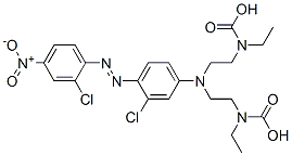 CAS#: 62143-18-4, Bis(Ethylcarbamic Acid)[[3-Chloro-4-[(2-Chloro-4-Nitrophenyl)Azo]Phenyl]Imino]Bis(2,1-Ethanediyl) Ester