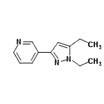 CAS 登录号：622403-61-6， 3-(1,5-二乙基-1H-吡唑-3-基)吡啶