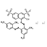 CAS 登录号：6226-81-9， 二钠4-({2-[(2,4-二甲基苯基)偶氮]-4,6-二甲基苯基}偶氮)-3-羟基-2,7-萘二磺酸酯