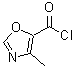 CAS 登录号：62348-24-7， 4-甲基-1,3-恶唑-5-甲酰氯
