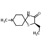 CAS#: 623918-24-1, (2R)-2-Ethyl-8-methyl-1-thia-4,8-diazaspiro[4.5]decan-3-one