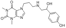 CAS#: 62401-81-4, 7-[3-[[2-Hydroxy-2-(P-Hydroxyphenyl)Ethyl]Amino]Propyl]Theophyline