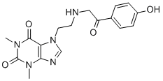 CAS#: 62402-11-3, 7-[2-[(4-Hydroxyphenylcarbonylmethyl)Amino]Ethyl]Theophyline