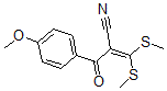 CAS#: 62455-63-4, alpha-[Bis(Methylthio)Methylene]-4-Methoxy-beta-Oxo-Benzenepropanenitrile
