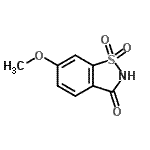CAS#: 62473-95-4, 6-Methoxy-1,2-Benzothiazol-3(2H)-One 1,1-Dioxide