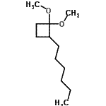CAS 登录号：624733-45-5， 2-己基-1,1-二甲氧基环丁烷