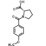 CAS 登录号：62522-92-3， 1-(4-甲氧基苯甲酰基)-L-脯氨酸