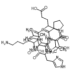 CAS#: 62526-81-2, 6-Amino-2-[[2-[[2-[[1-[2-[[2-[[2-[(2-Amino-3-Methyl-Butanoyl)Amino]-3-(1H-Imidazol-4-Yl)Propanoyl]Amino]-4-Methyl-Pentanoyl]Amino]-3-Hydroxy-Butanoyl]Pyrrolidine-2-Carbonyl]Amino]-3-Methyl-Butanoyl]Amino]-5-Hydroxy-5-Oxo-Pentanoyl]Amino]Hexanoic Acid