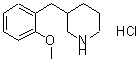 CAS#: 625454-22-0, 3-(2-Methoxybenzyl)piperidine hydrochloride (1:1)