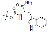 CAS 登录号：62549-92-2， N-叔丁氧羰基-L-色氨酰胺