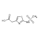 CAS#: 62557-05-5, {2-[(Methylsulfonyl)Amino]-1,3-Thiazol-4-Yl}Acetic Acid