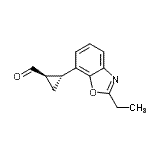 CAS 登录号：625851-05-0， (1R,2R)-2-(2-乙基-1,3-苯并恶唑-7-基)环丙烷甲醛