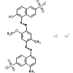 CAS 登录号：6262-04-0， 二钠5-({4-[(4-氨基-6-磺酸-1-萘基)偶氮]-2-甲氧基-5-甲基苯基}偶氮)-6-羟基-2-萘磺酸酯