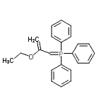 CAS 登录号：62639-98-9， (2-乙氧基-2-丙烯-1-亚基)(三苯基)膦烷