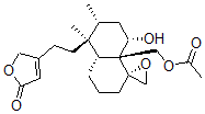 CAS 登录号：62640-06-6， 4-[2-[(1R)-8aalpha-乙酰氧基甲基-3,4,4abeta,5,6,7,8,8alpha-八氢-8alpha-羟基-5alpha,6alpha-二甲基螺[萘-1(2H),2'-环氧乙烷]-5-基]乙基]呋喃-2(5H)-酮