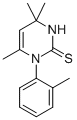 CAS 登录号：6268-98-0， 1-(O-甲苯基)-2-硫代-4,4,6-三甲基二氢嘧啶
