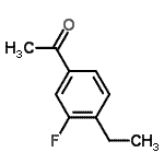 CAS 登录号：627463-20-1， 1-(4-乙基-3-氟苯基)乙酮