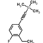 CAS 登录号：627463-26-7， [(3-乙基-4-氟苯基)乙炔基](三甲基)硅烷