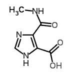 CAS 登录号：627470-17-1， 4-(甲基氨基甲酰)-1H-咪唑-5-羧酸