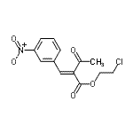 CAS#: 62760-10-5, 2-Chloroethyl (2E)-2-(3-Nitrobenzylidene)-3-Oxobutanoate