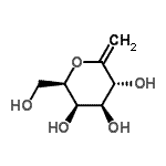 CAS 登录号：62771-96-4， (6R)-2,6-脱水-1-脱氧-6-(羟基甲基)-L-阿拉伯糖-己-1-烯糖