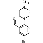 CAS 登录号：628325-60-0， 5-溴-2-(4-甲基-1-哌嗪基)苯甲醛