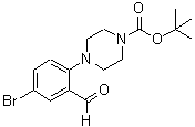 CAS 登录号：628326-05-6， 4-(4-溴-2-甲酰基苯基)-1-哌嗪羧酸叔丁酯