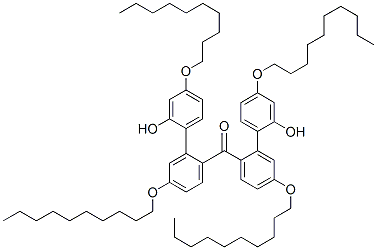CAS 登录号：6285-34-3， 4-癸氧基-2-羟基苯基(4-癸氧基苯基)甲酮