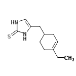 CAS#: 628730-57-4, 4-[(4-Ethyl-3-cyclohexen-1-yl)methyl]-1,3-dihydro-2H-imidazole-2-thione